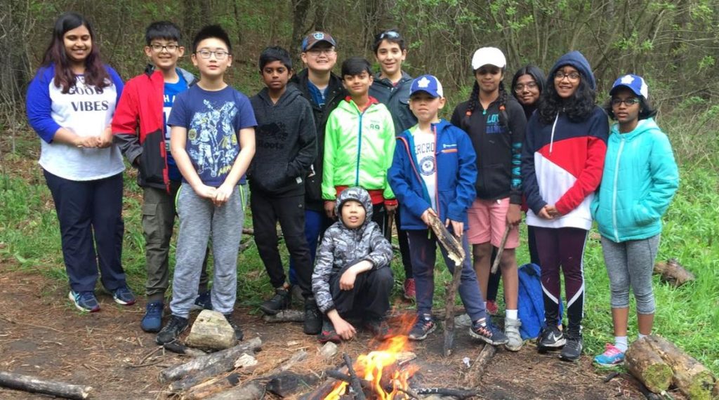 Grade 6 students on overnight trip to Camp Tournesol